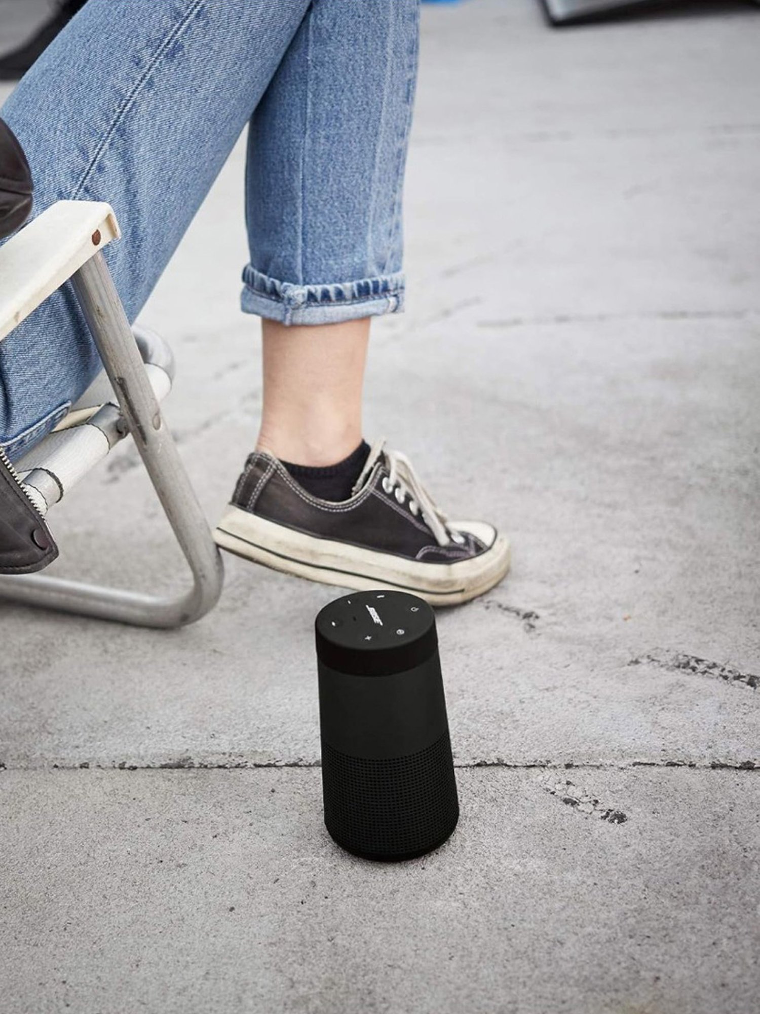 BPS5 5 quot Outdoor Weather Resistant Bluetooth Patio Speakers Pair White