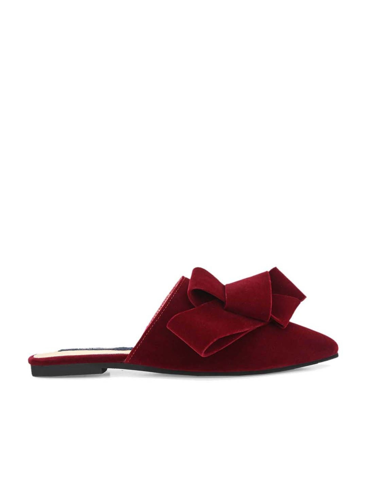Carlo Romano Women's Maroon Mule Shoes