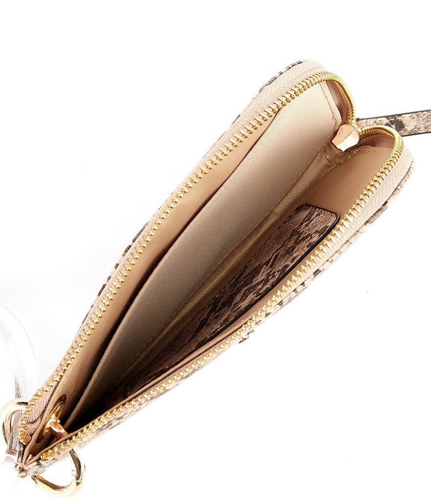 Kate Landry Snake Large Zip Wristlet