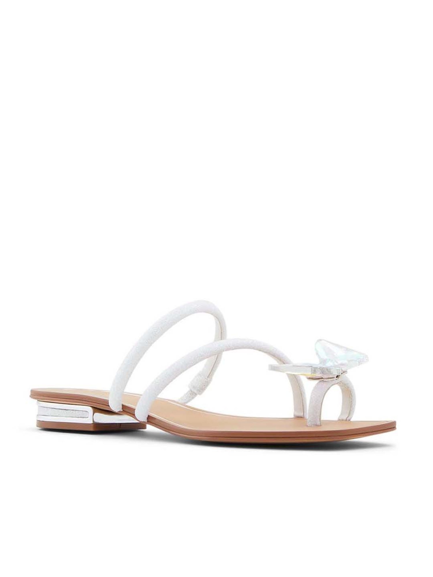 Aldo Women's Garberia White Toe Ring Sandals