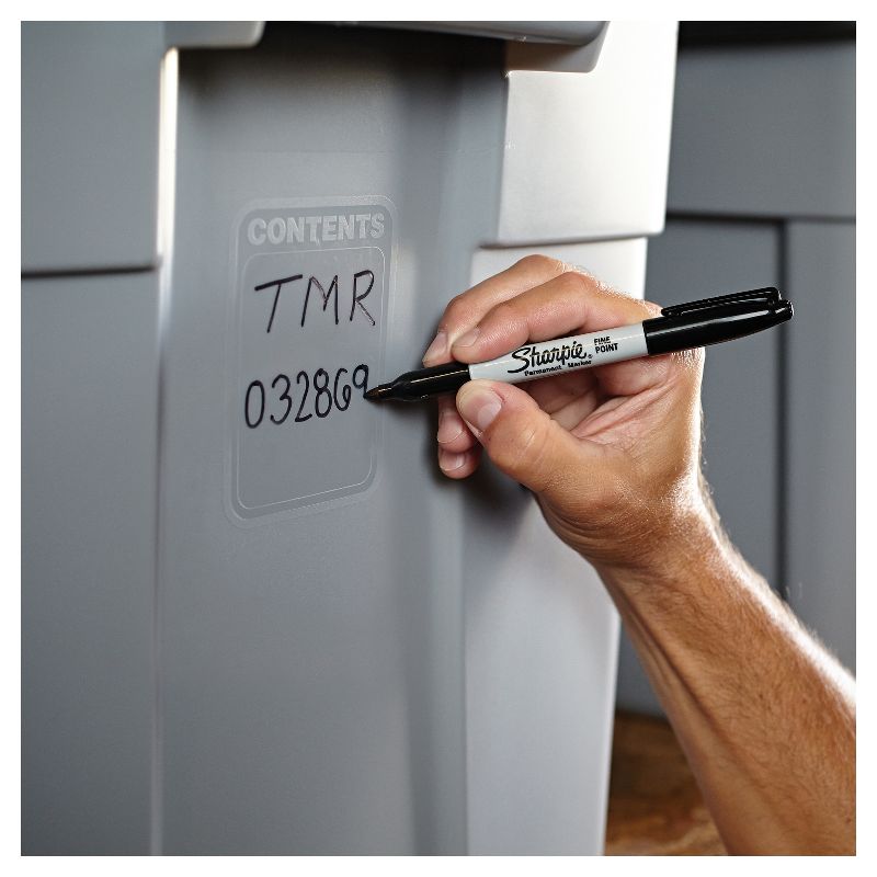 Sharpie Fine Tip Permanent Markers, Black, 2ct