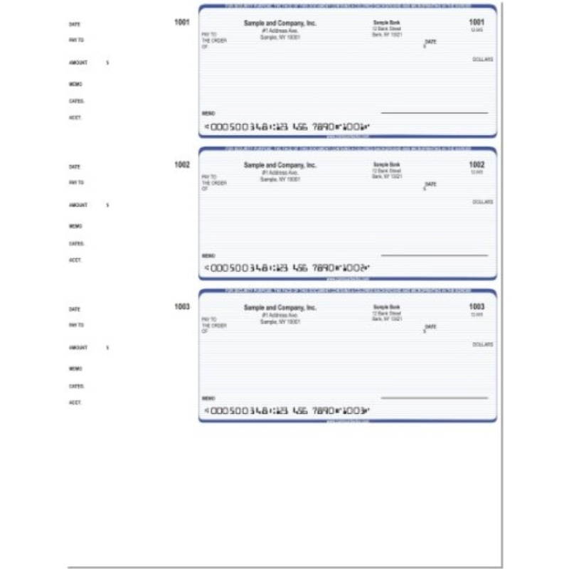computer checks  300 printed computer laser checks  wallet checks compatible for quicken or quickbooks