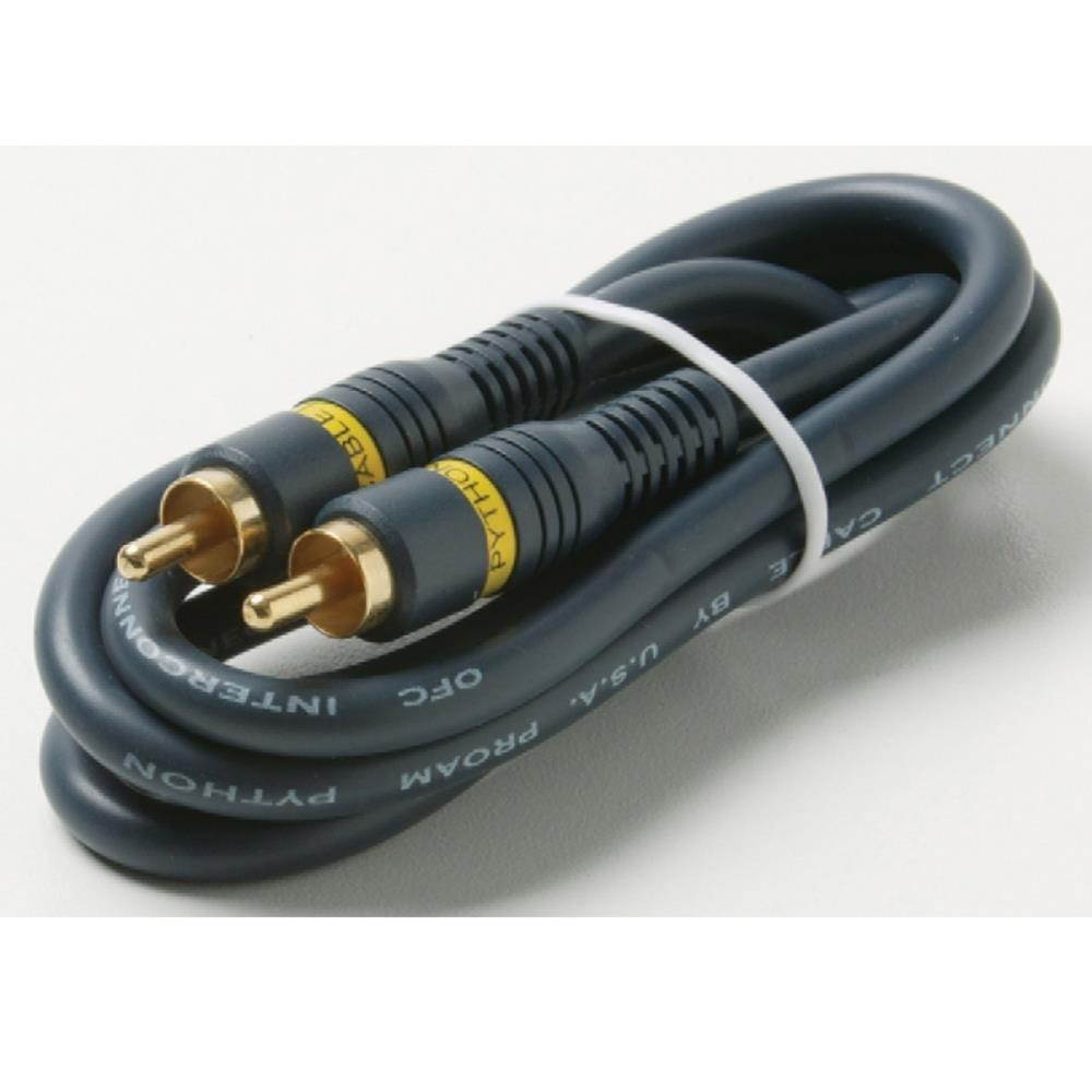 Steren Python Home Theater Cables - Video cable - 26 AWG - RCA (M) - RCA (M) - 12 ft - shielded - blue