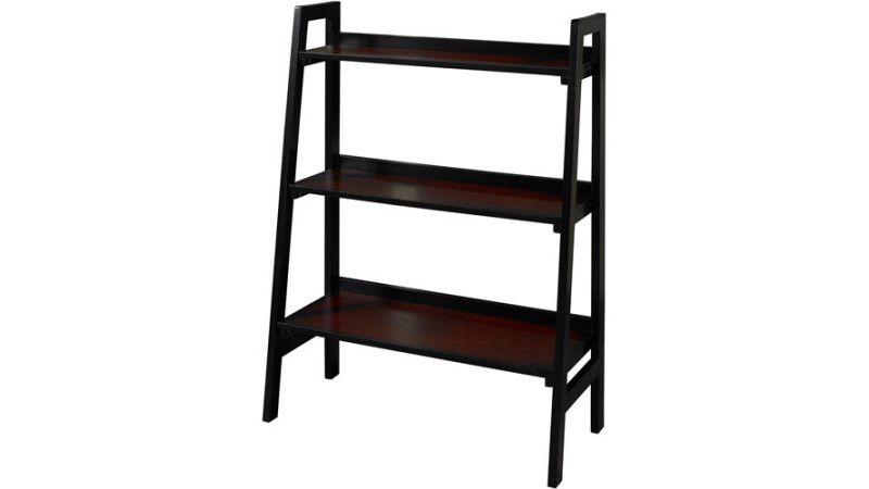 Furinno Turn-N-Tube 4 Tier Multipurpose Open Wood Display Shelf and Bookcase for Living Room, Dining Room, Bedroom, and Office Spaces, Espresso Black