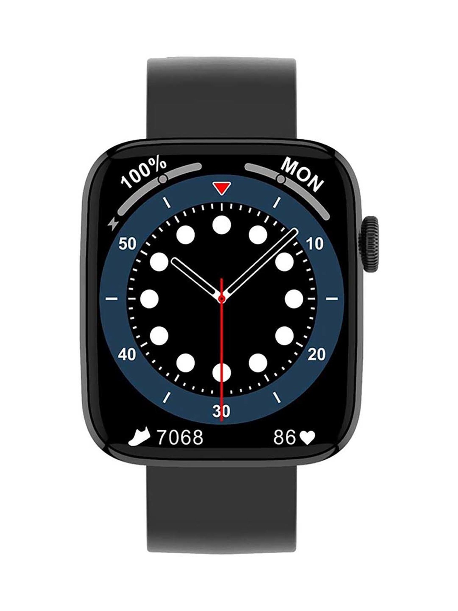 IZI Smart Calling GPS Smartwatch with Silicone Band (Black)