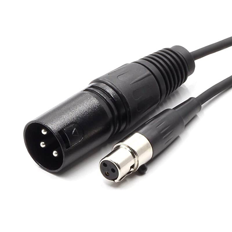 3 Pin XLR Male Plug to 3 Socket Female Mini XLR Pro Lapel Microphone Cable -TA3-XLR Cable(1.5M/5FT)