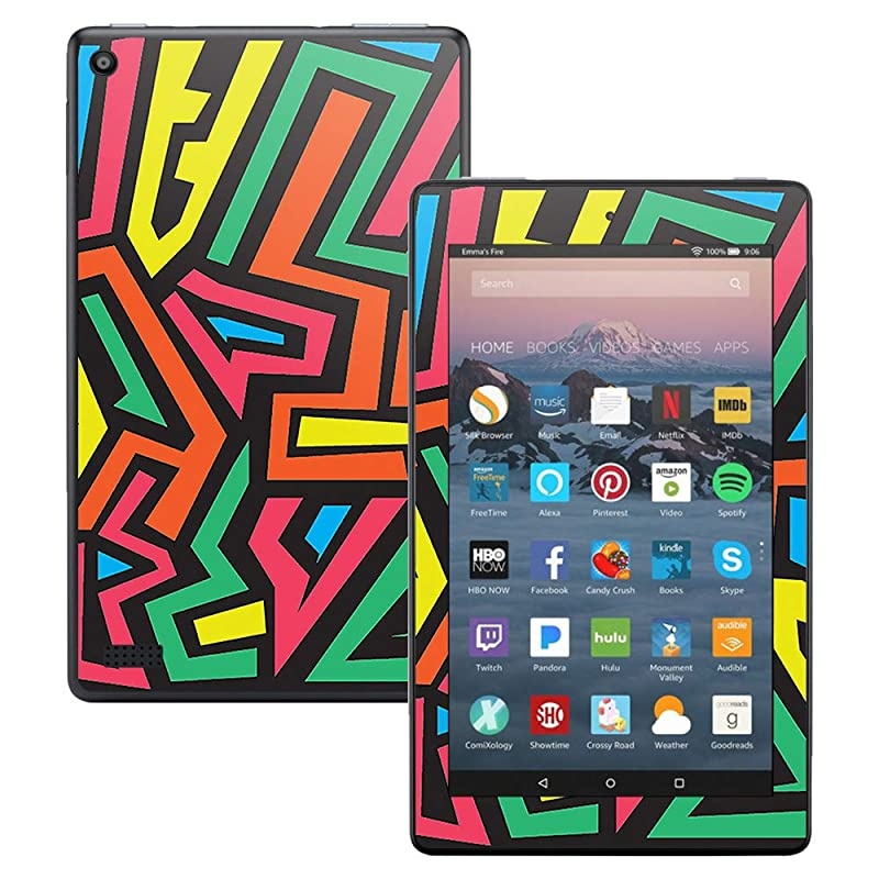 Skin Compatible with  Kindle Fire 7 2017 Hyper | Protective Durable and Unique Vinyl Decal wrap Cover | Easy to Apply Remove and Change Styles | Made in The USA