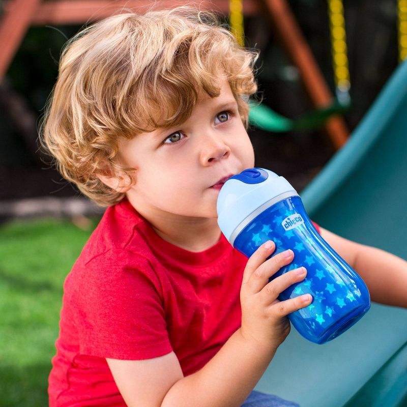 Chicco Insulated Flip-Top Straw Cup - 9oz 12m+ Blue