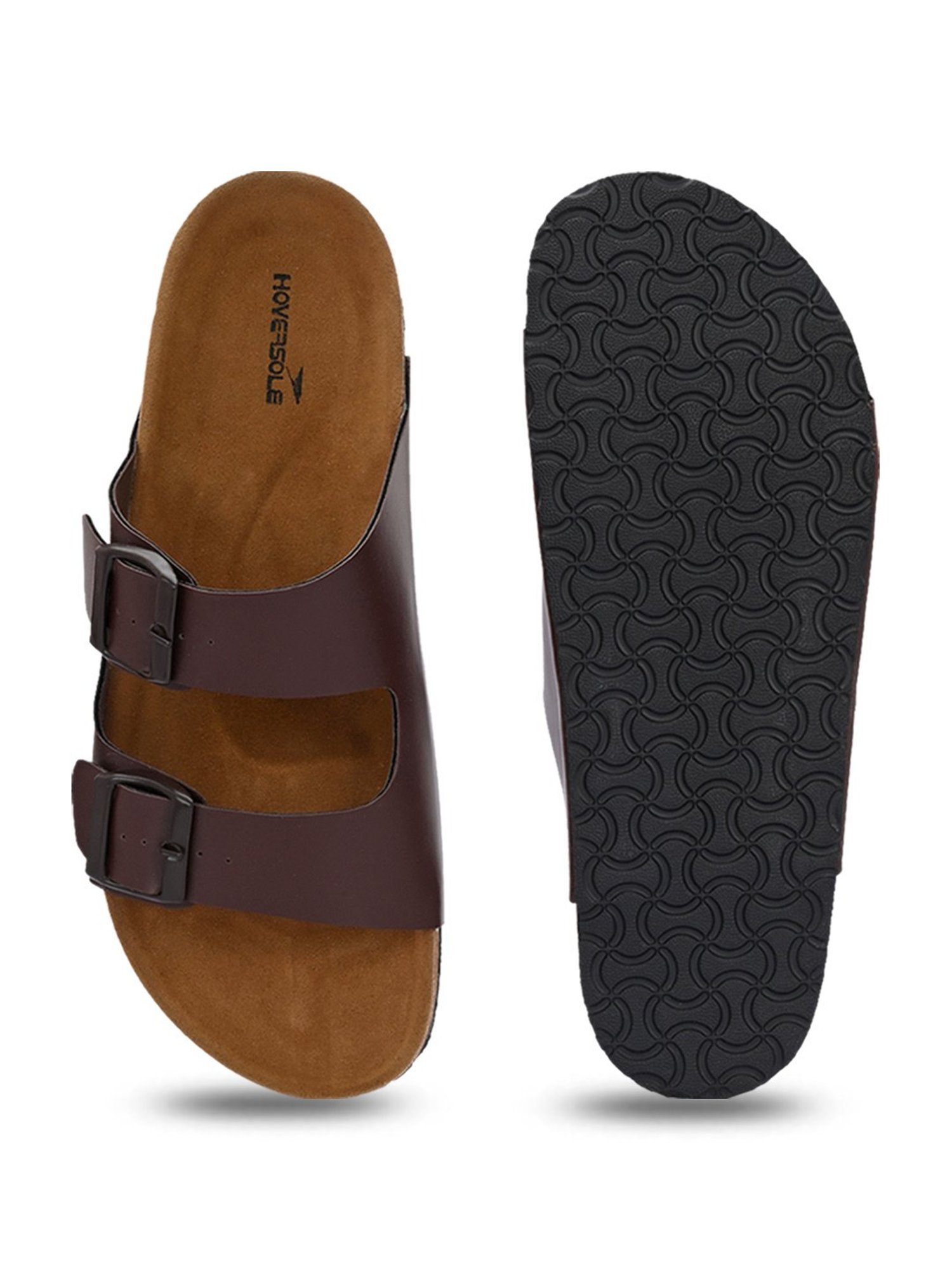 Hoversole Men's Brown Cork Casual Sandals