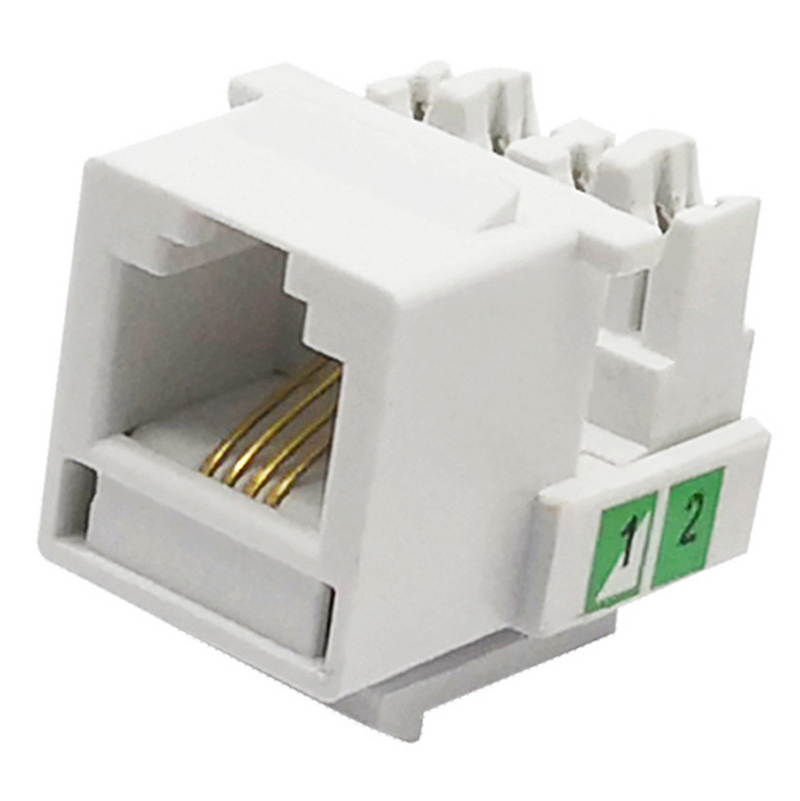 10 units -Keystone Plug Wall Jack,RJ11 Telephone Module,Cat3 Telephone Module Keystone Jack For Cabling System Phone Line Jack RJ-11 6p4c,Phone Cable Jack Keystone