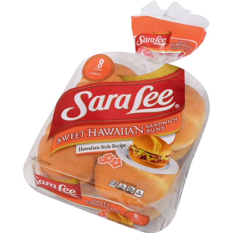 Sara Lee Hawaiian Hamburger Buns - 18oz