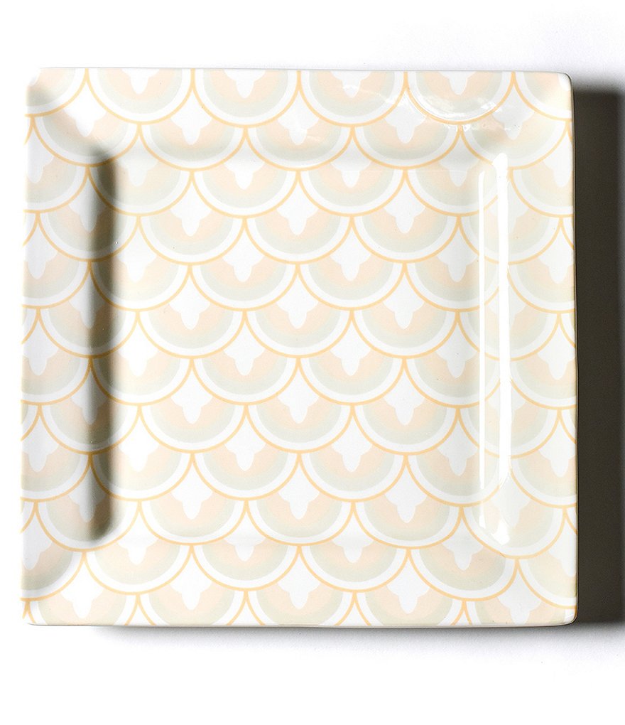 Coton Colors Blush Layered Arabesque Square Platter