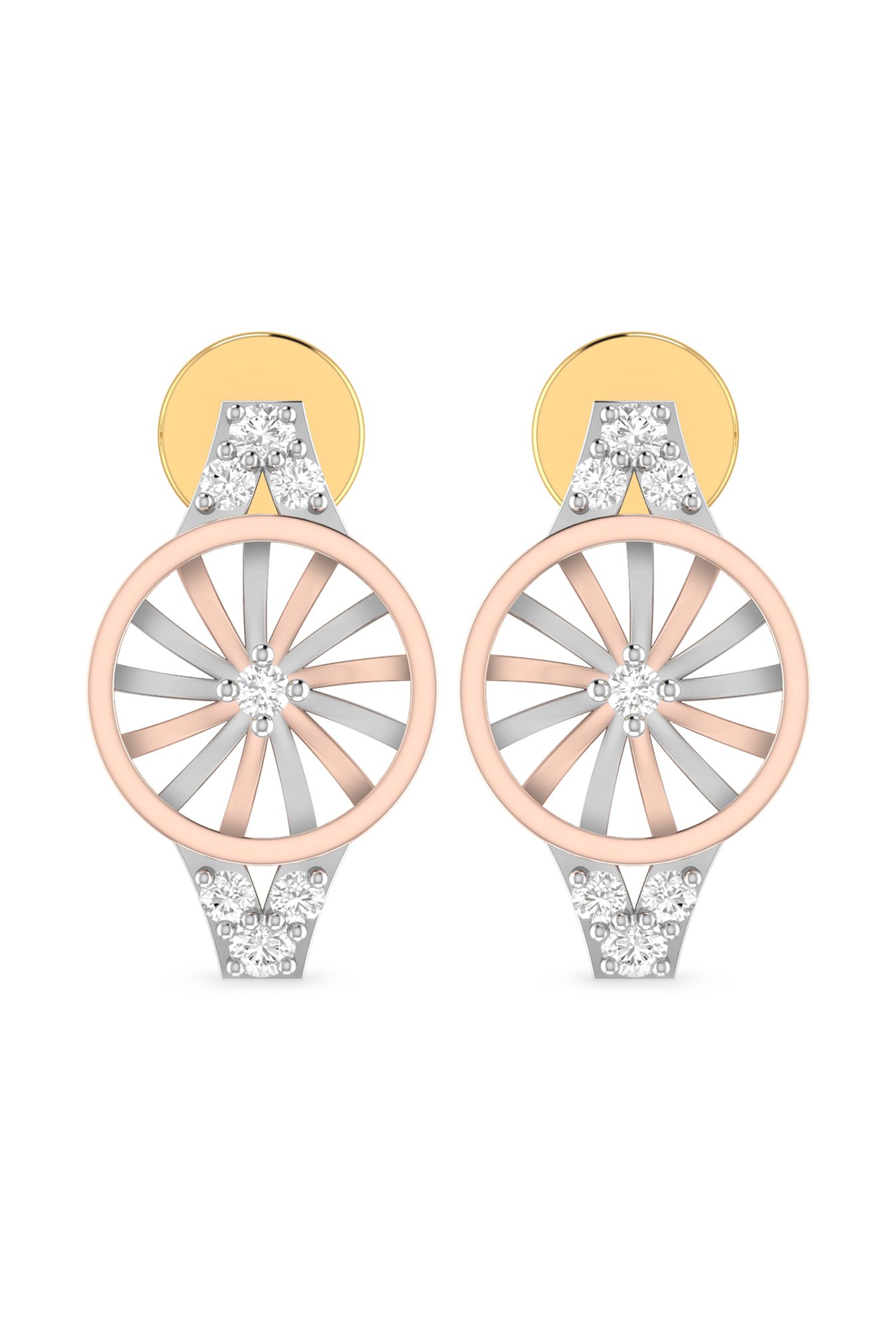 PC Jeweller Dallin 22 kt Gold Earrings