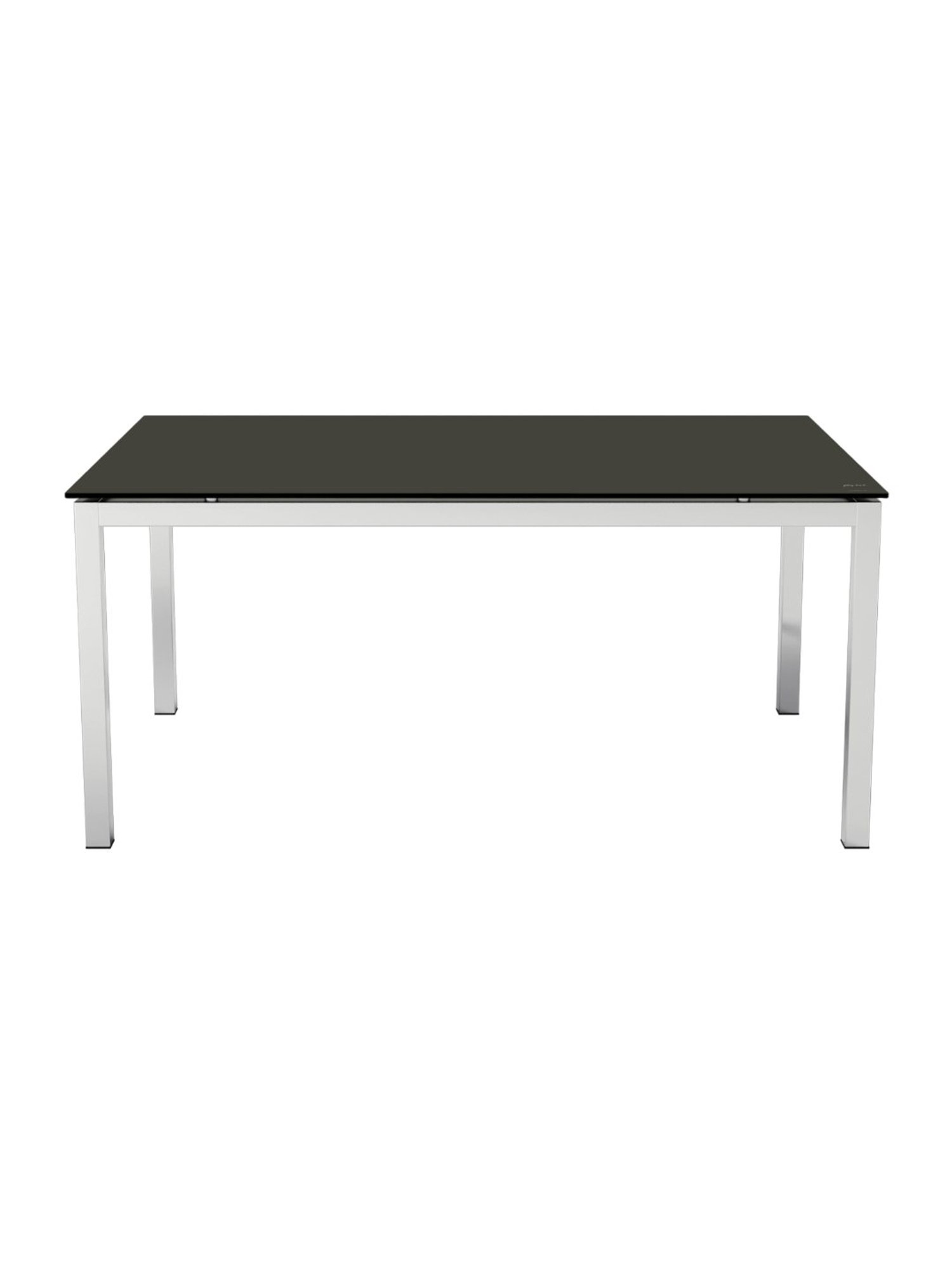Godrej Interio Mod Knight Black & White Tempered Glass 6 Seater Rectangular Dining Table