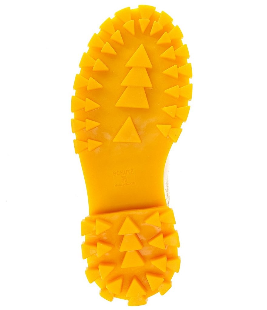 Schutz Ann Leather Lugged Chelsea Booties