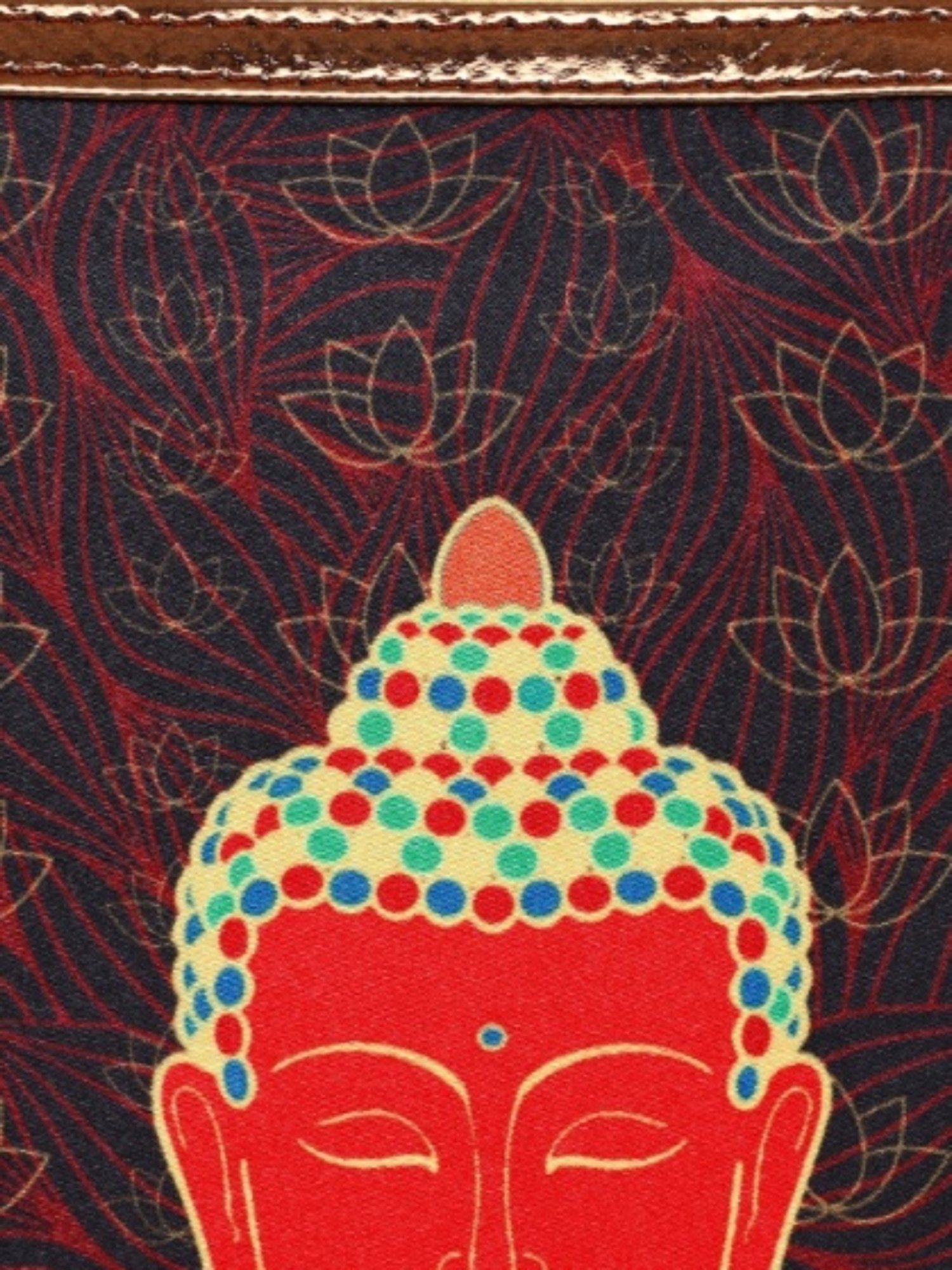 Sabhyata Buddha Multicolor Printed Small Pouch for Women