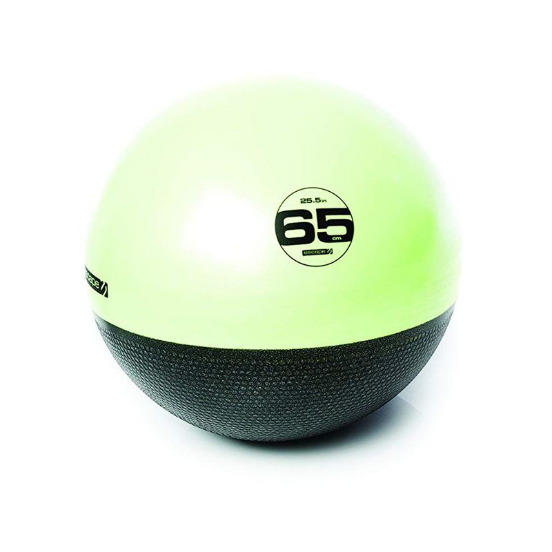 Escape Fitness USA ESTGB65 Green Inflatable Anti Burst Exercise Ball for Steady Ab Workouts, 25 Inches