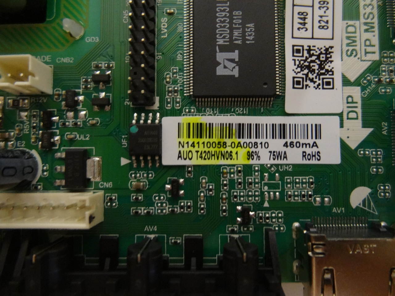 Westinghouse DWM42F2G1 Main Board / Power Supply T420HVN06.1 N14110058