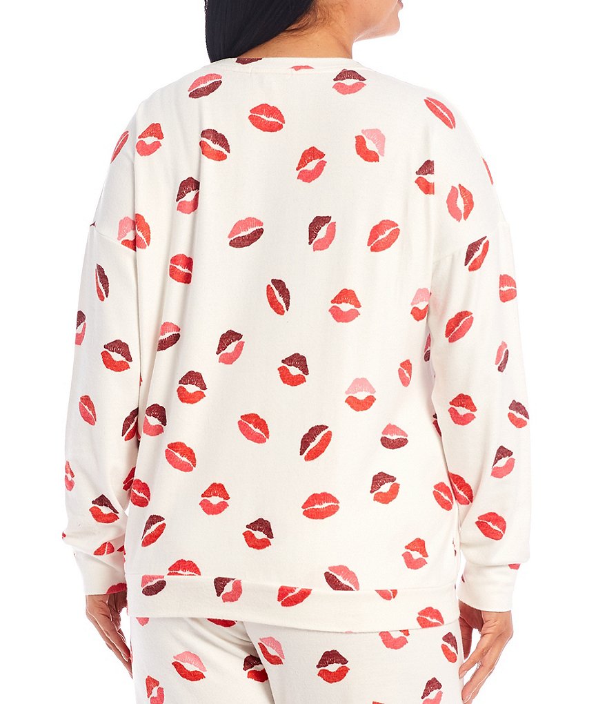 PJ Salvage Plus Sealed With a Kiss Printed Knit Sleep Top