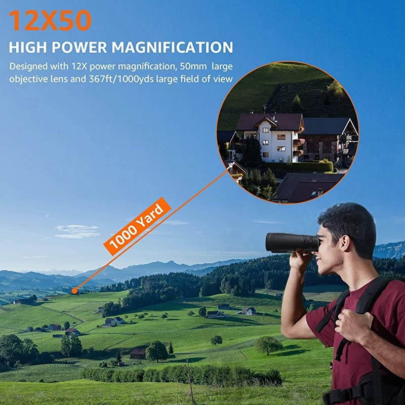 Powerful Binoculars High Power HD Binocular for Adults with Smartphone Holder amp Tripod Waterproof Binoculars with Durable and Clear FMC BAK4 Prism Binoculars for Bird Watching Camping Hiking
