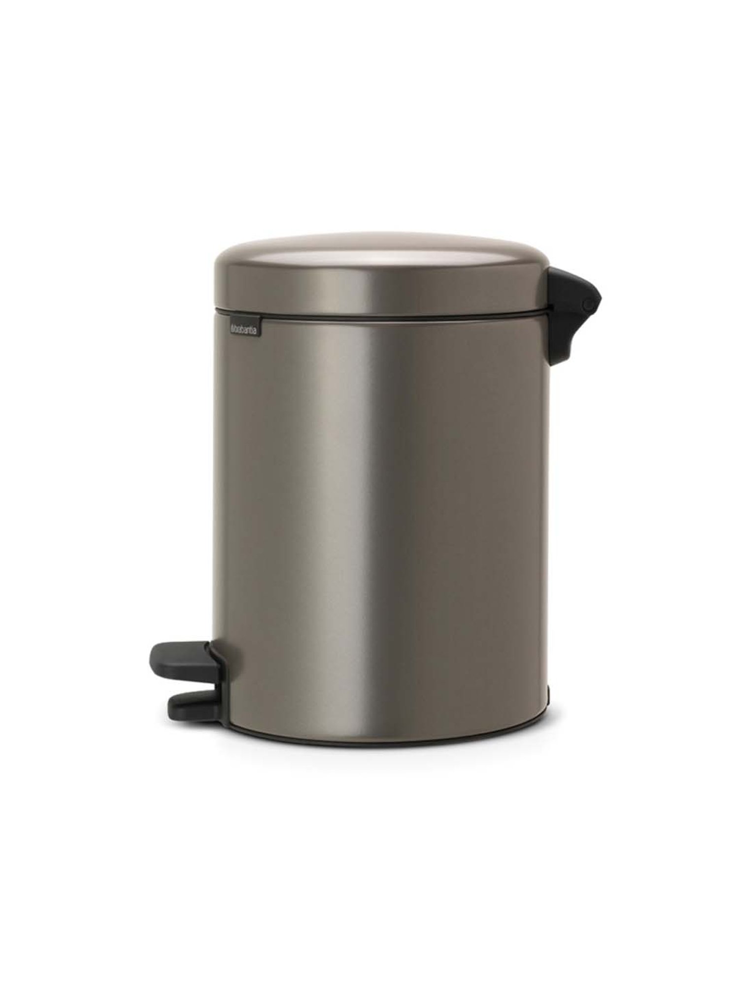 BRABANTIA New Icon Platinum Metal Pedal Dustbin (5 L) - Set of 1