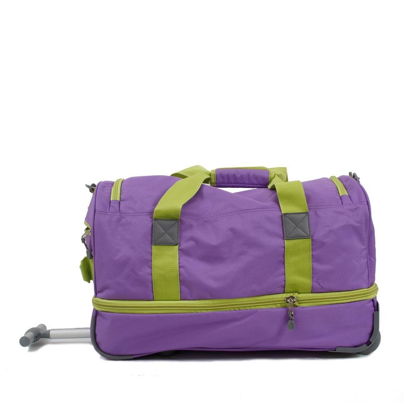 J World Stadium 21" Expandable Rolling Duffel Bag - Orchid