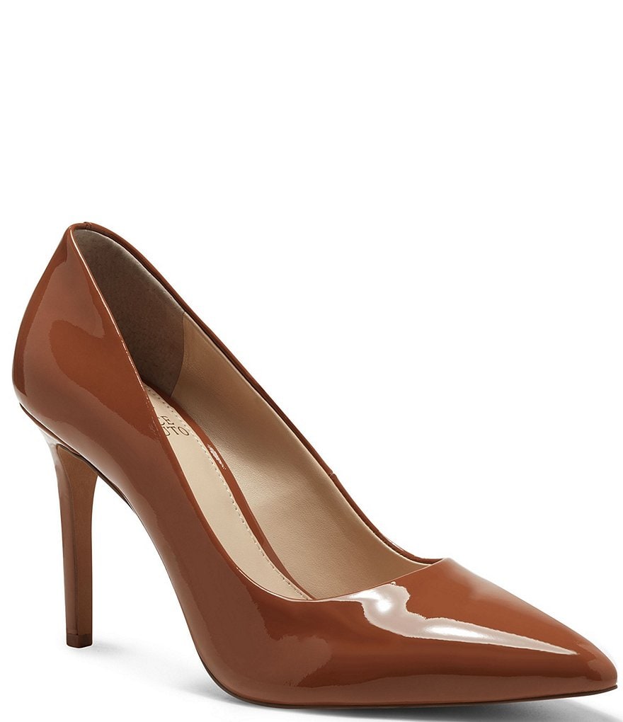 Vince Camuto Savilla Patent Leather Pointed Toe Pumps