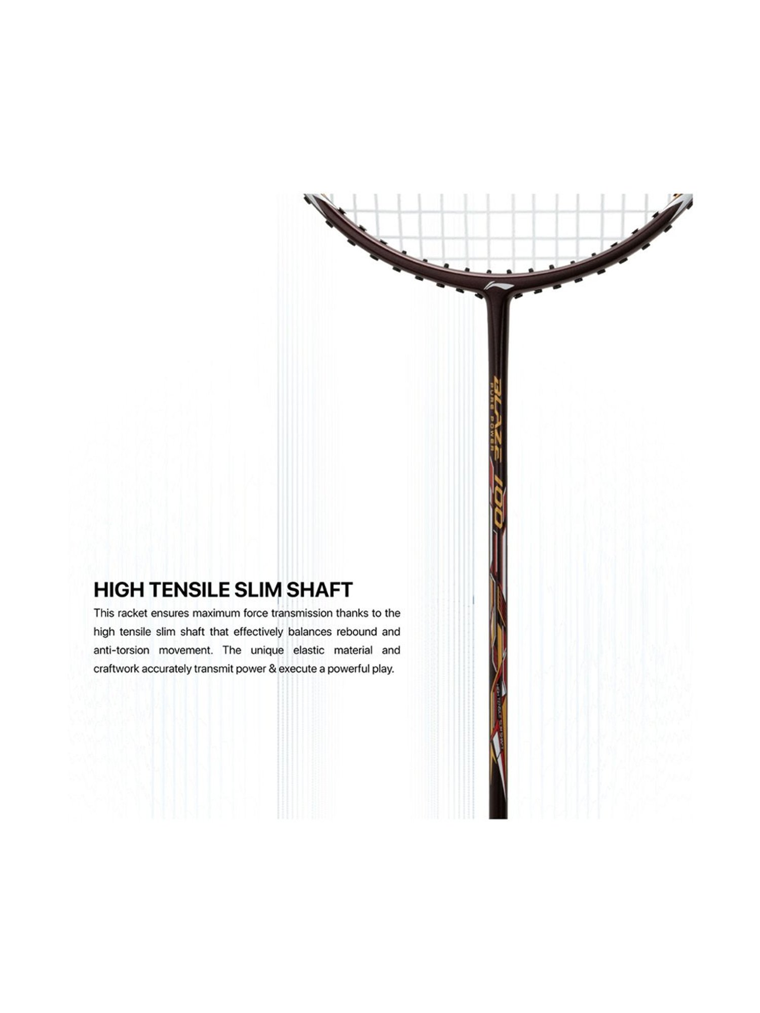 Li-Ning Blaze 100 Badminton Racket (Merlot Wine) Size - Medium