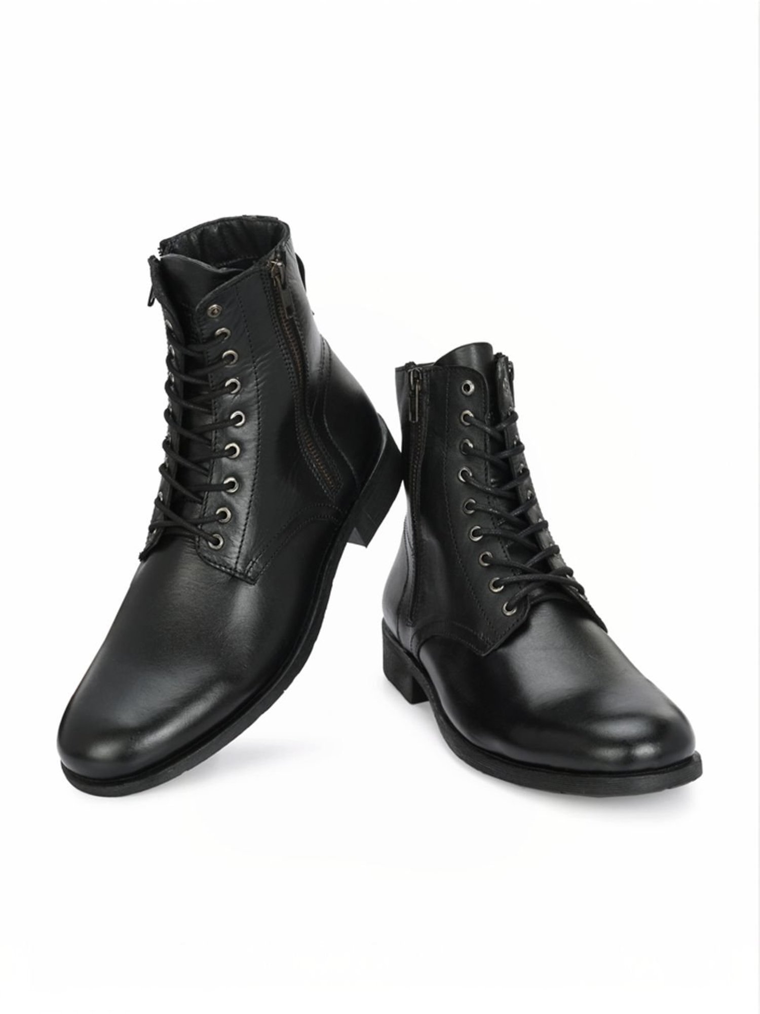 Alberto Torresi Men's Black Derby Boots
