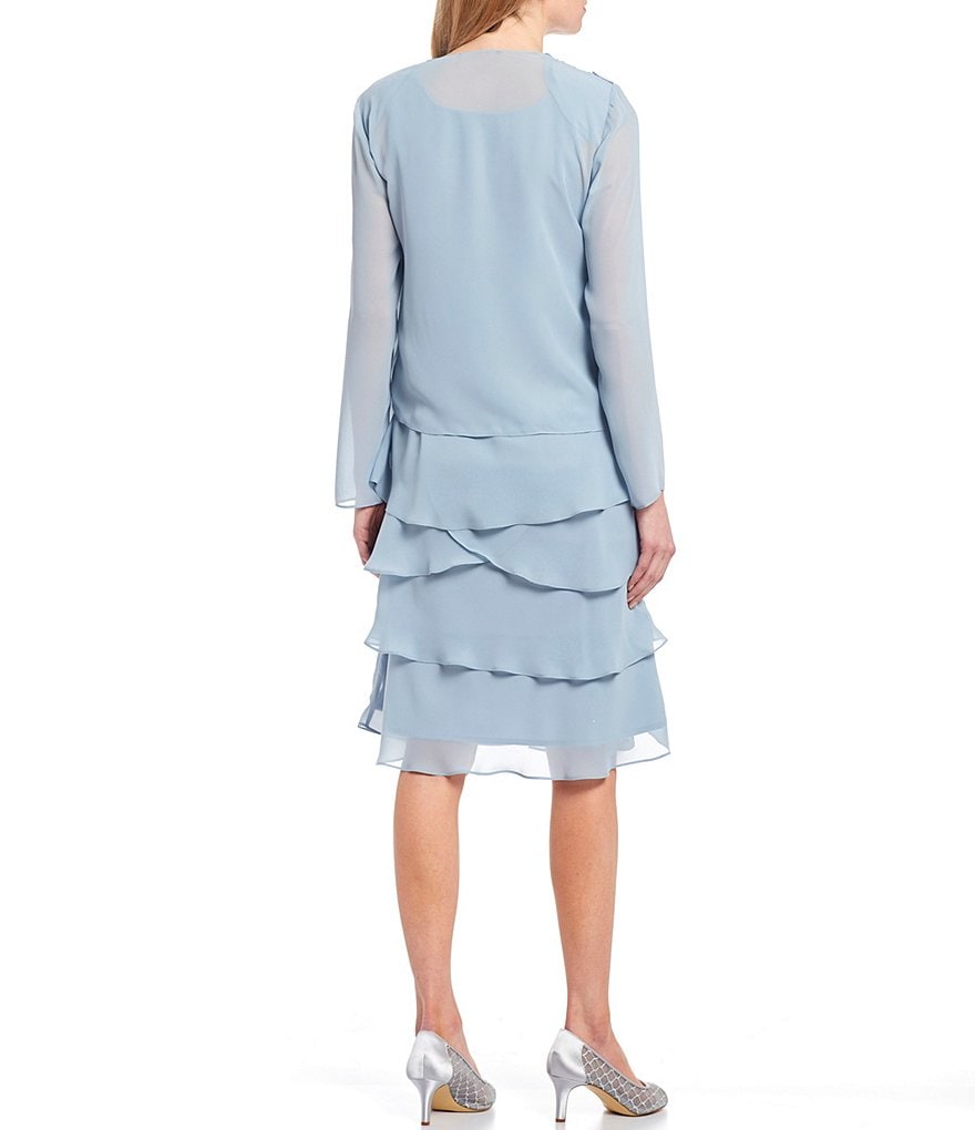 Le Bos 3-Piece Embroidered Trim Duster Pant Set