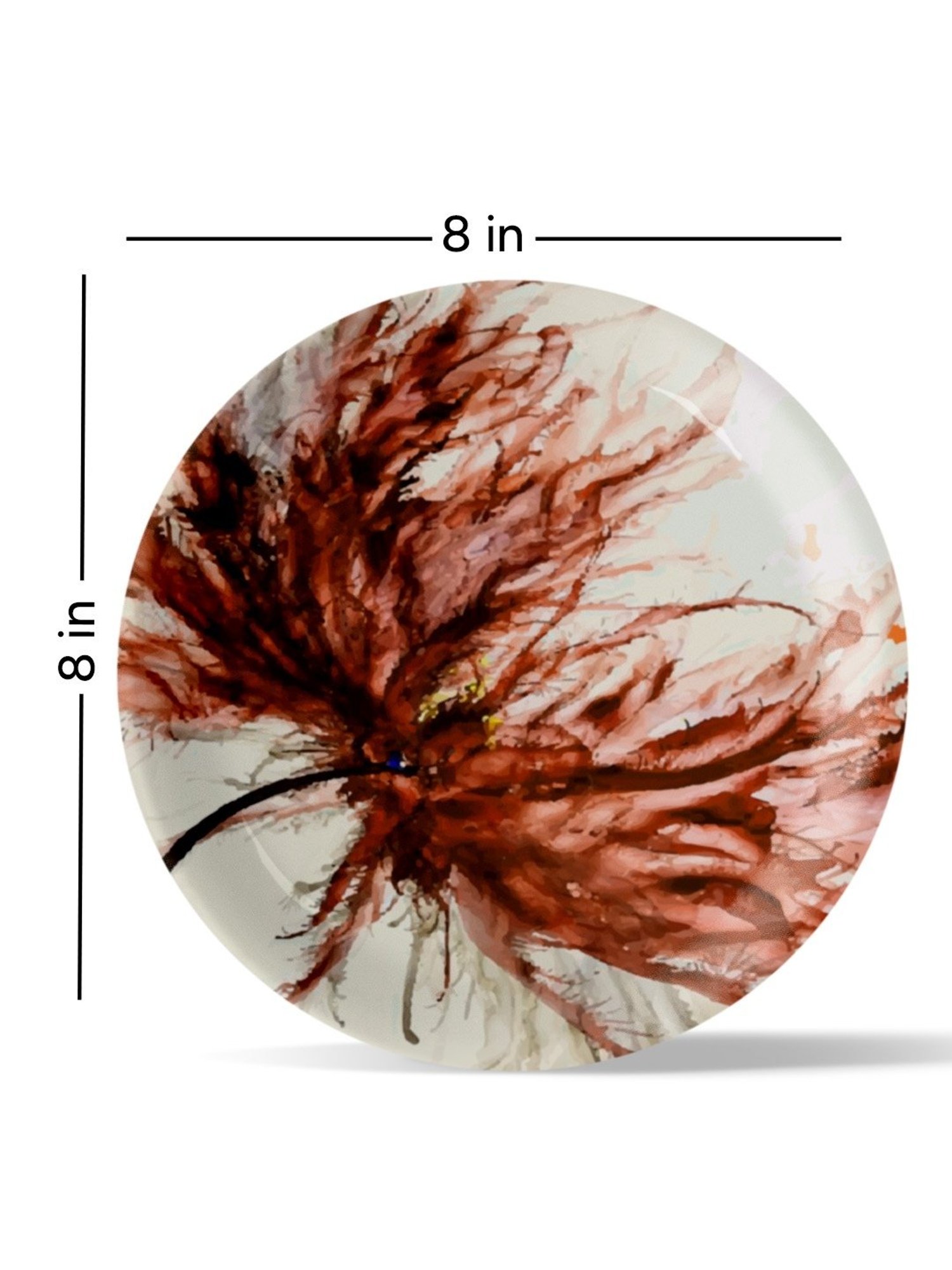 Nestroots English Rave Multicolor Porcelain Wall Plate