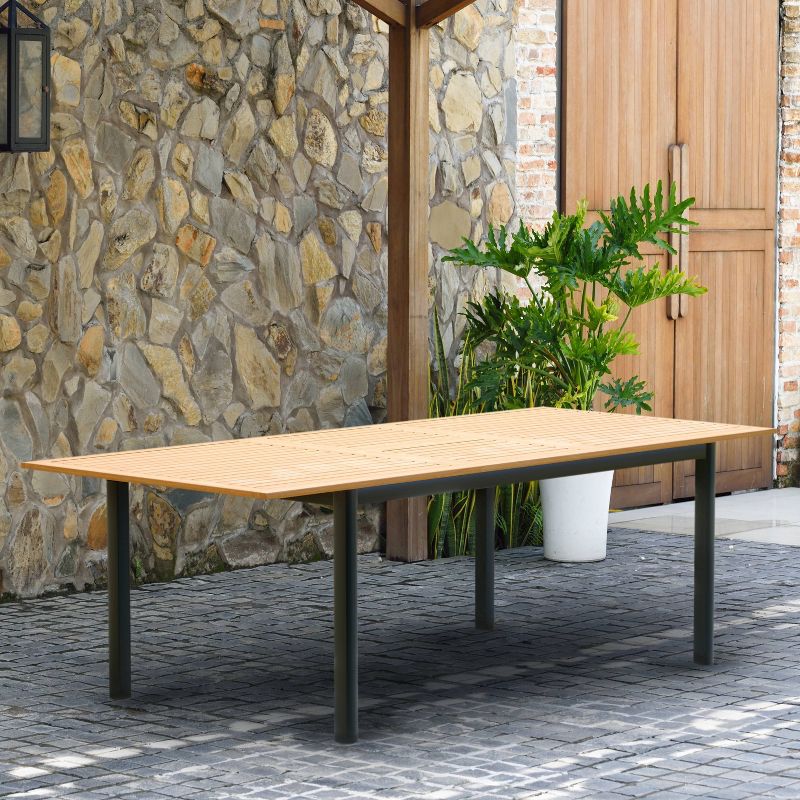 7pc Classic Outdoor Patio Dining Set Gray Wash - Saracina Home