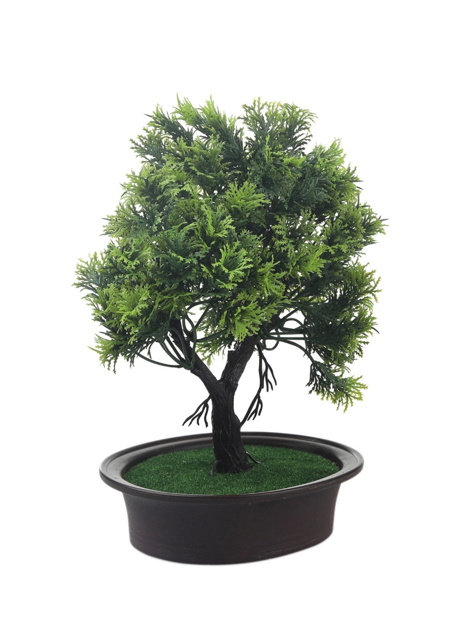 Foliyaj Multicolor Plastic Artificial Y Shape Bonsai Tree