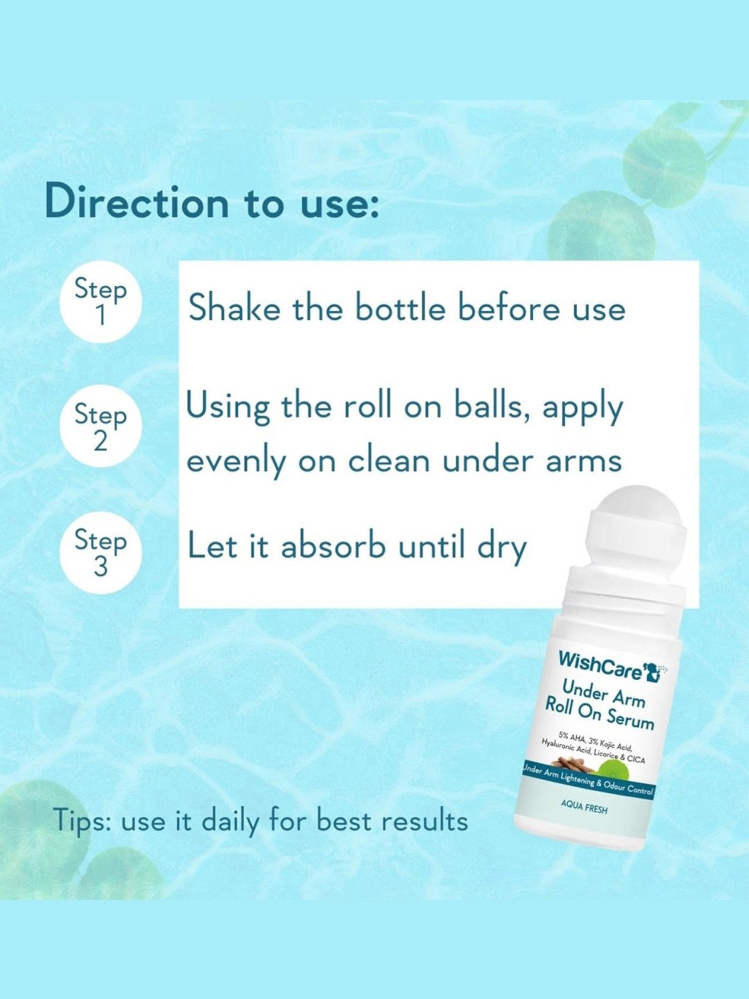 Sirona 2-in-1 Underarm Deodorant Roll On - 50 ml