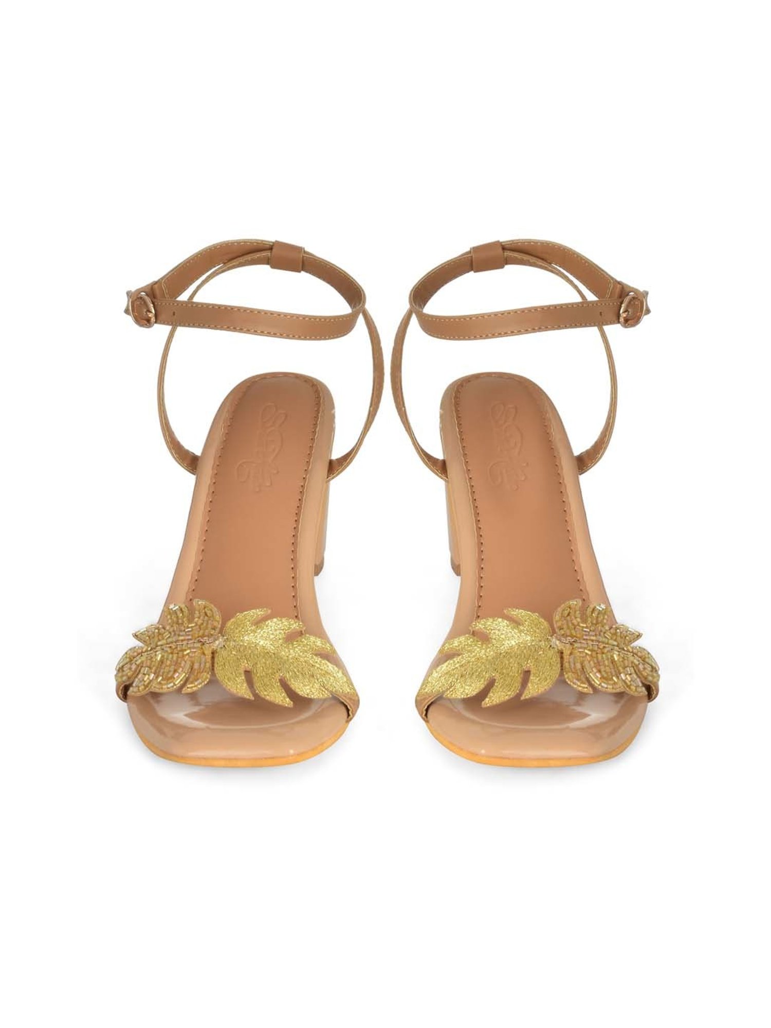 Sole House Women's Nude Ankle Strap Sandals
