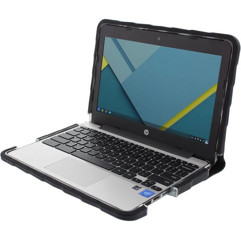 Gumdrop Drop Tech Case for Chromebook - Clear, Transparent, Black - For Chromebook - Black