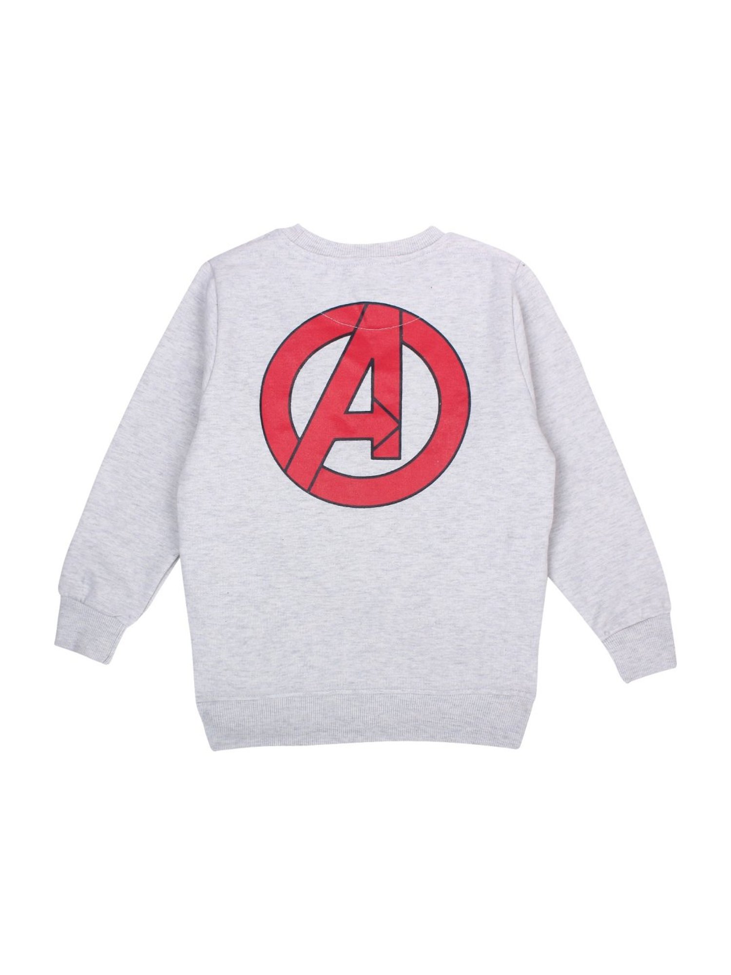 Proteens Kids Grey Cotton Printed Sweatshirt