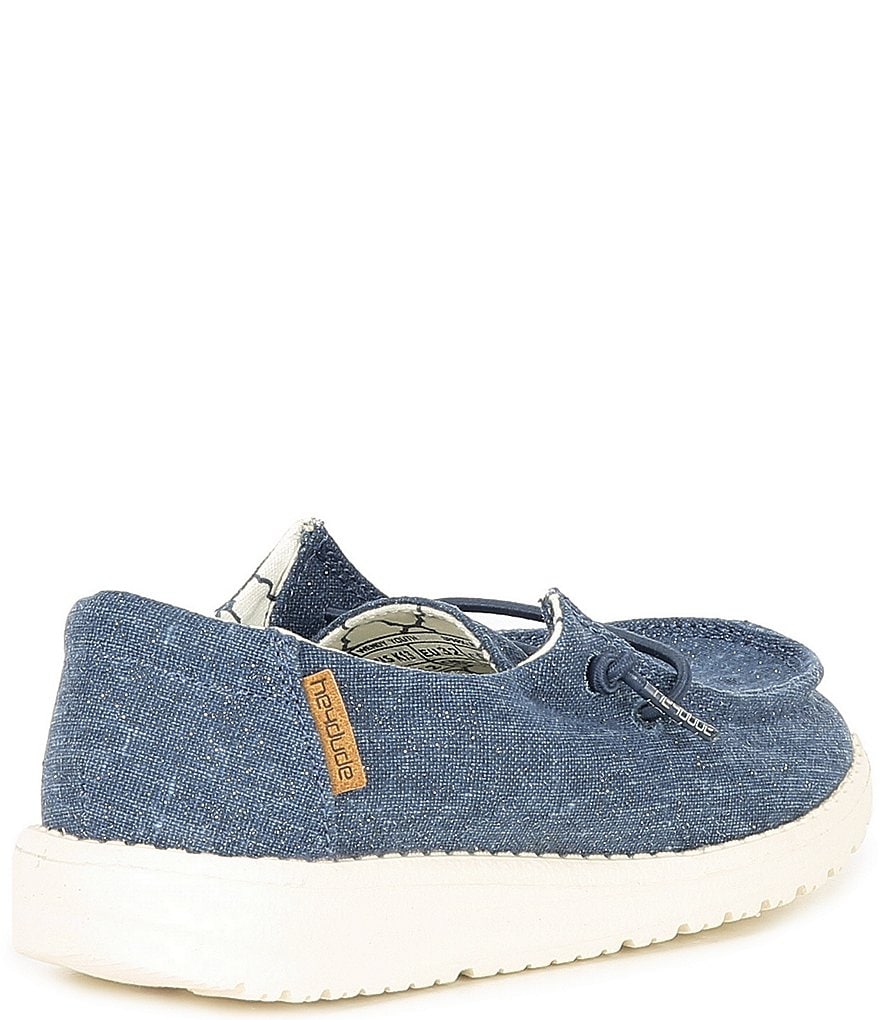 Hey Dude Girls' Wendy Linen Washable Slip-Ons (Youth)