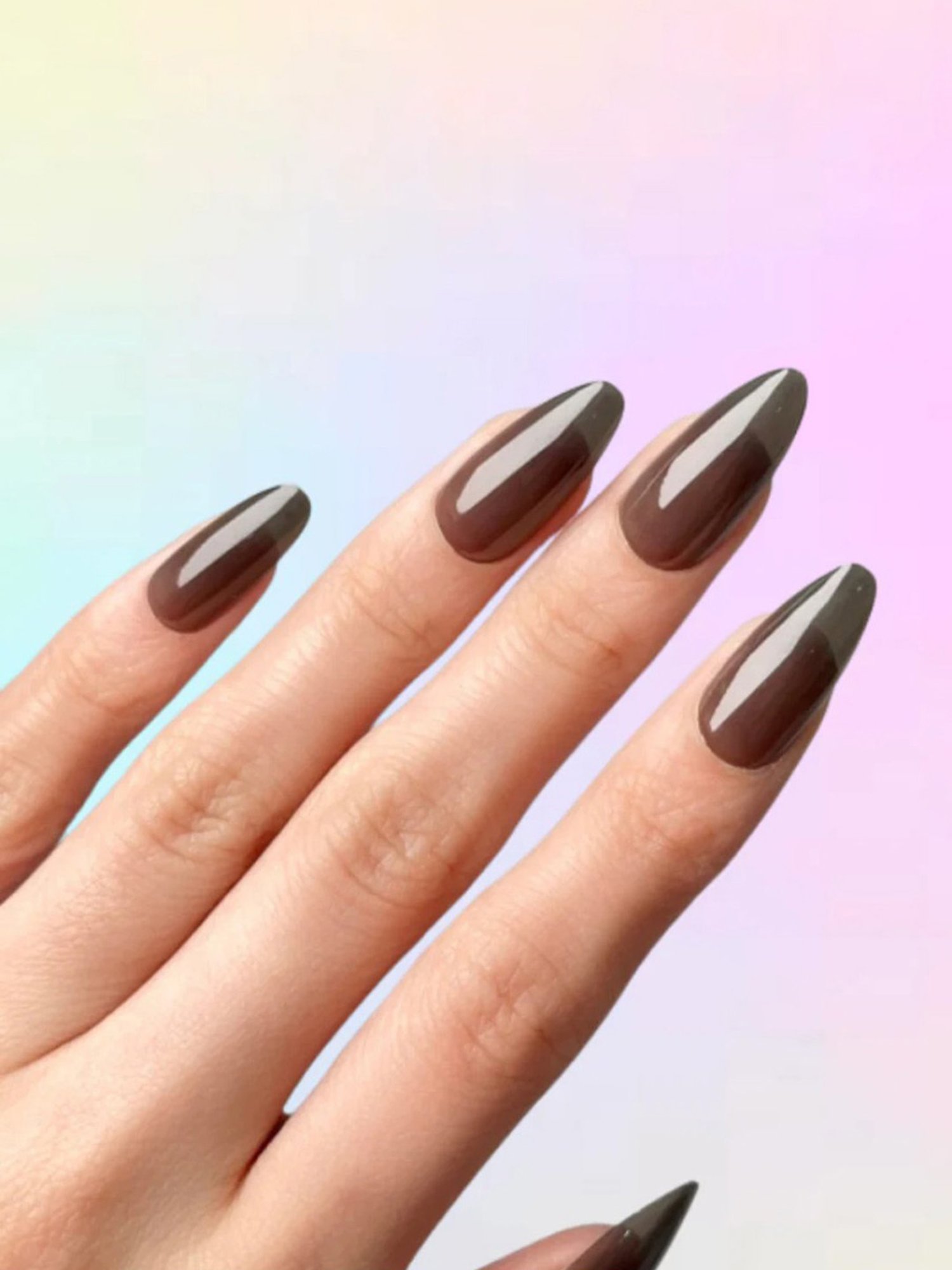 Polish Me Pretty Gel Polish Press On Nails Noir - Black Ombre - Set of 24