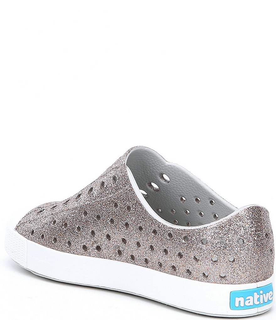 Native Girls' Jefferson Bling Glitter Slip-On Sneakers (Toddler)