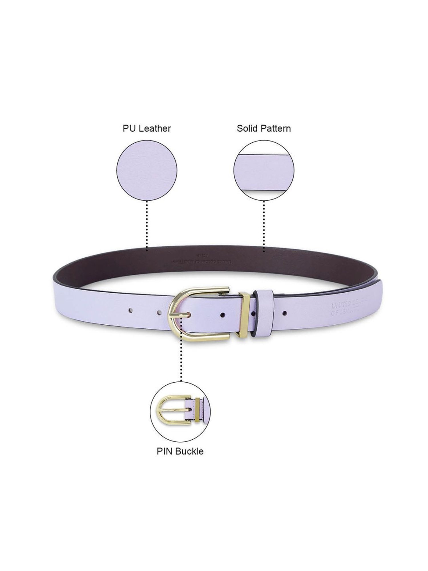 Hidesign Mariko Brown Solid Leather Narrow Belt