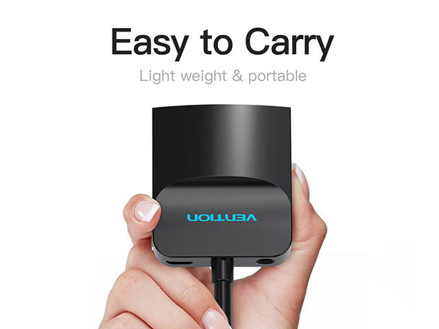 Vention HDMI to VGA Adapter, Gold Plated 1080P Active HDMI to VGA Digital to Analog Converter with Audio and Micro USB Port for Laptop, XBox 360 One, PS4