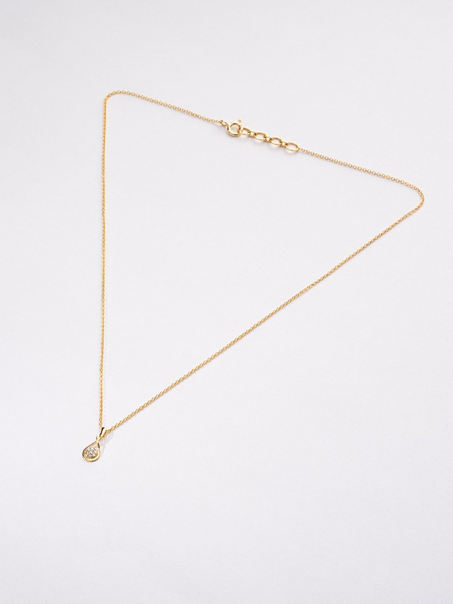 P.N.Gadgil Jewellers 18k Gold Infinity Florall Diamond Necklace For Women