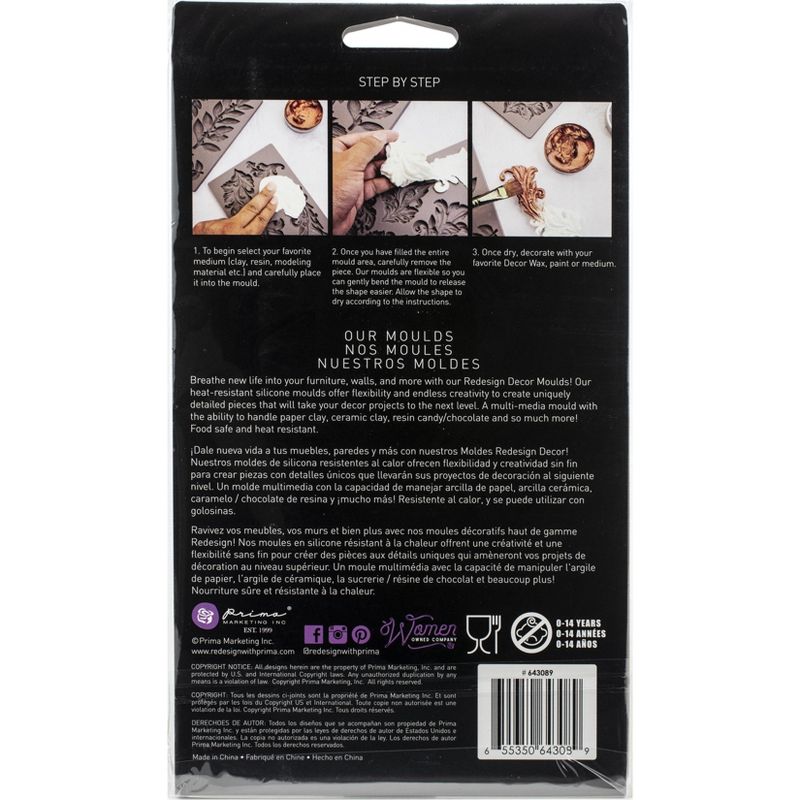 Prima Marketing Re-Design Mould 5"X8"X8mm-Bell Orchids