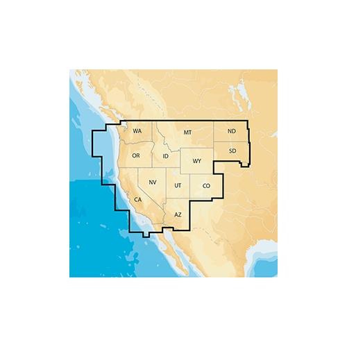NAVIONICS MSD/NAV+WE Navionics Navionics+ Regions - West - Preloaded MSD Format