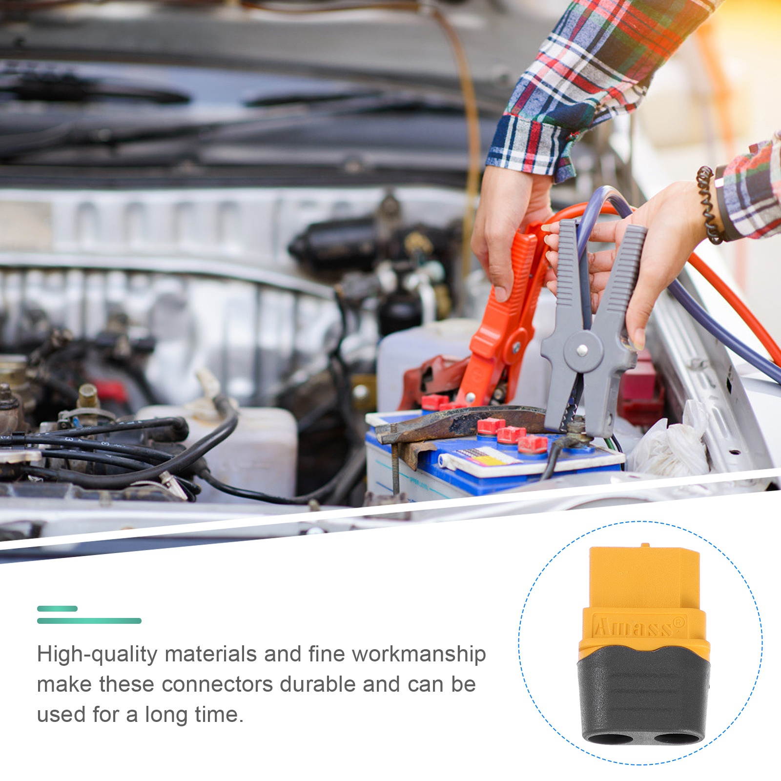 1 Set Protective Practical Rustproof Durable Portable Female Connectors Power Plugs Bullet Connectors