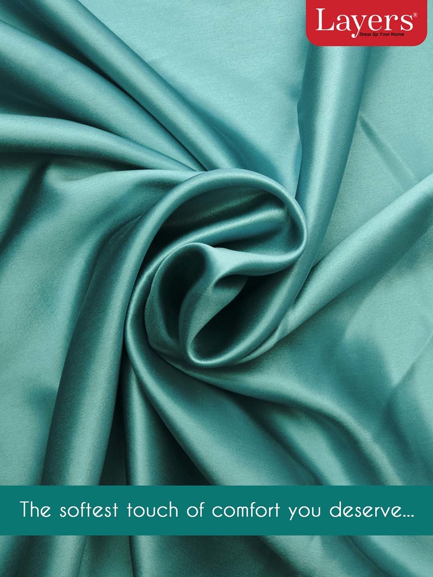 Layers Emerald Green 85 GSM Micro Satin Silk Pillow Covers - Set of 2