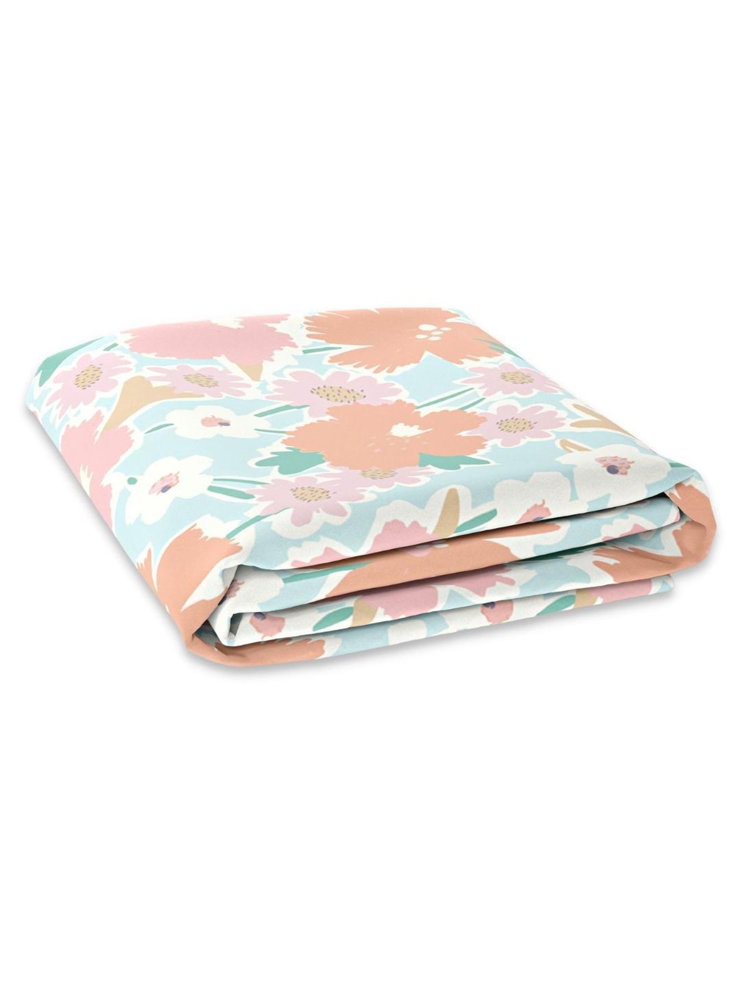 Haus & Kinder Floral Multicolor 186 TC Cotton Crib sheet
