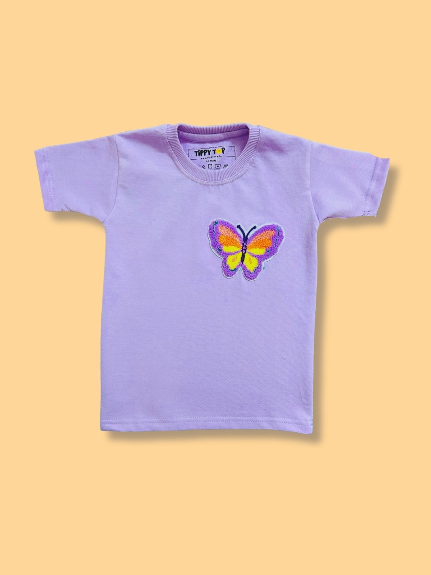 Tippy Top Kids Lavender Self Design T-Shirt