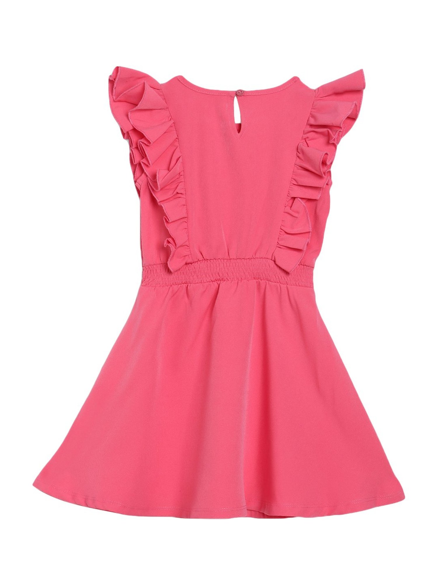 Elle Kids Pink Regular Fit Dress